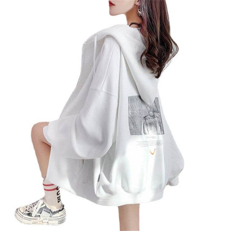 Temperament Hooded Top Plus Size Jacket - Mubimart