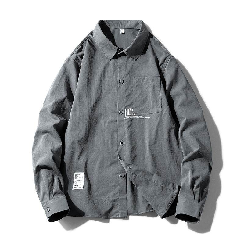 Shirt Men's Long Sleeve Casual Jacket - Mubimart