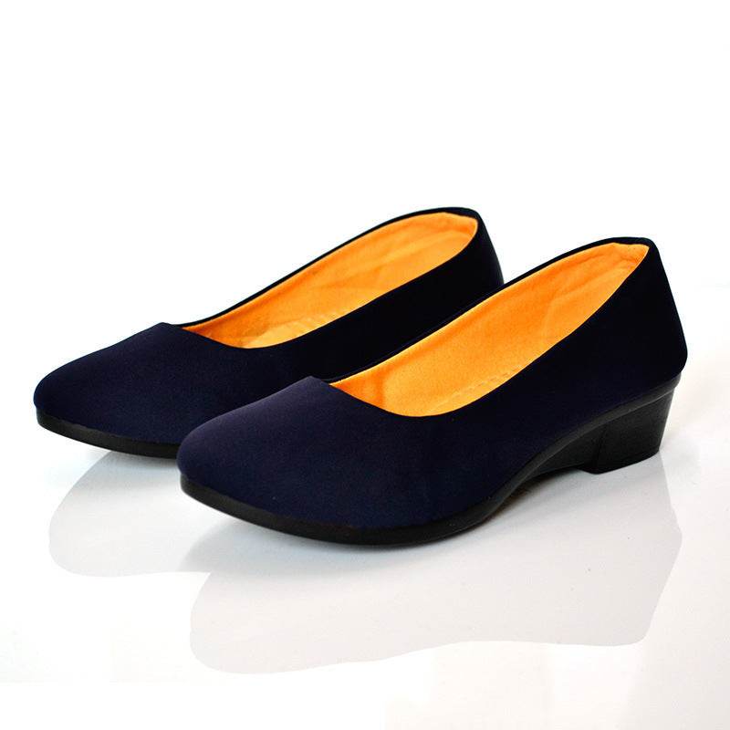 Wedge Shallow Mouth Breathable Work Shoes - Mubimart