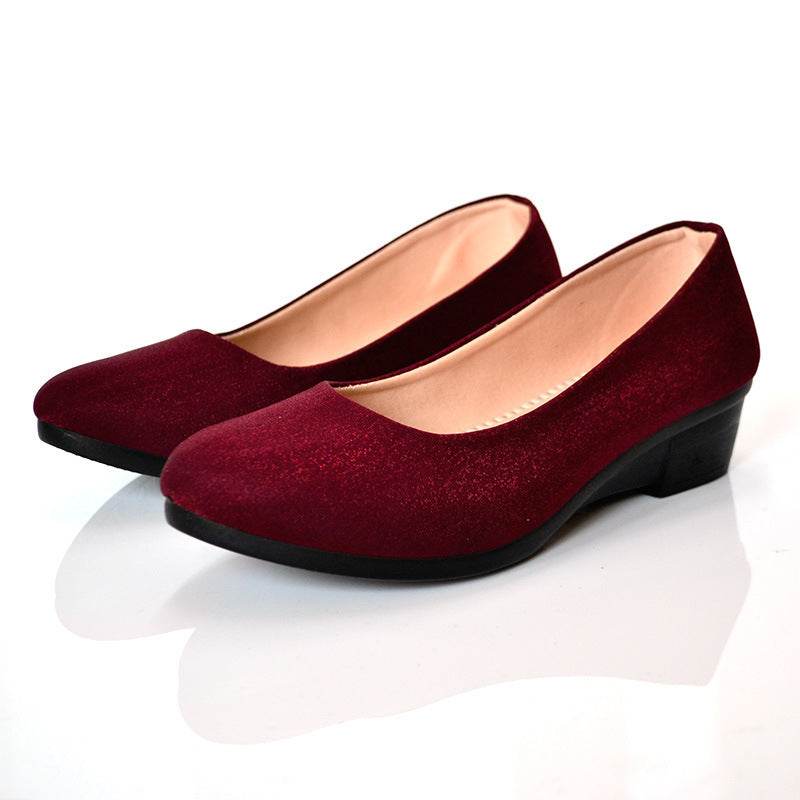 Wedge Shallow Mouth Breathable Work Shoes - Mubimart