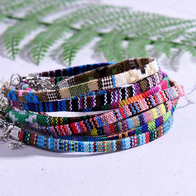 Chain Bohemian Color Ankle Bracelet String Handmade Jewelry - Mubimart