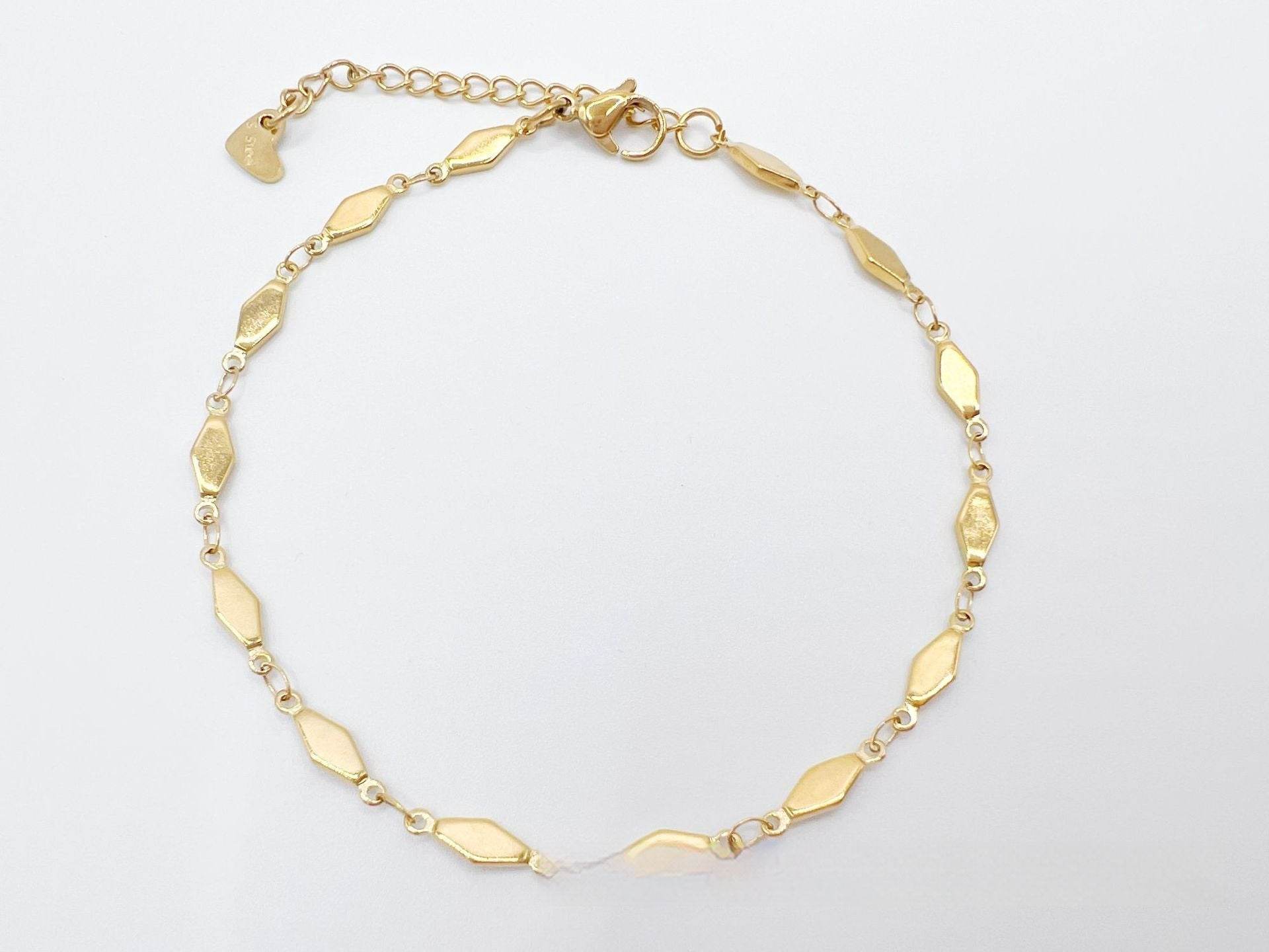 Simple Niche European And American Style Stainless Steel Anklets - Mubimart