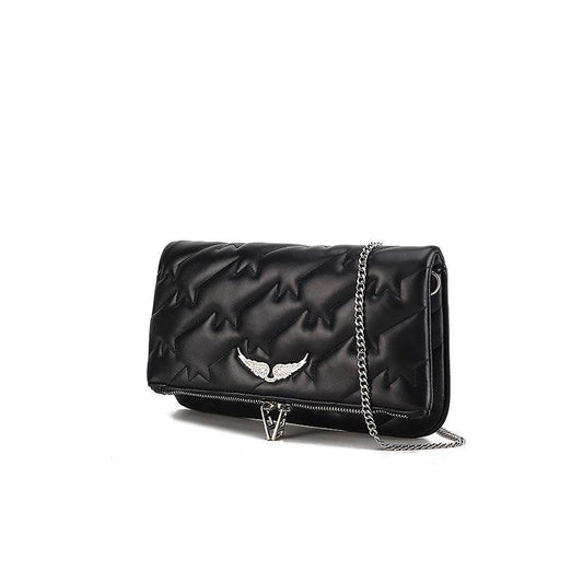 Crossbody Women Embroidered Chain Armpit Shoulder Bag - Mubimart