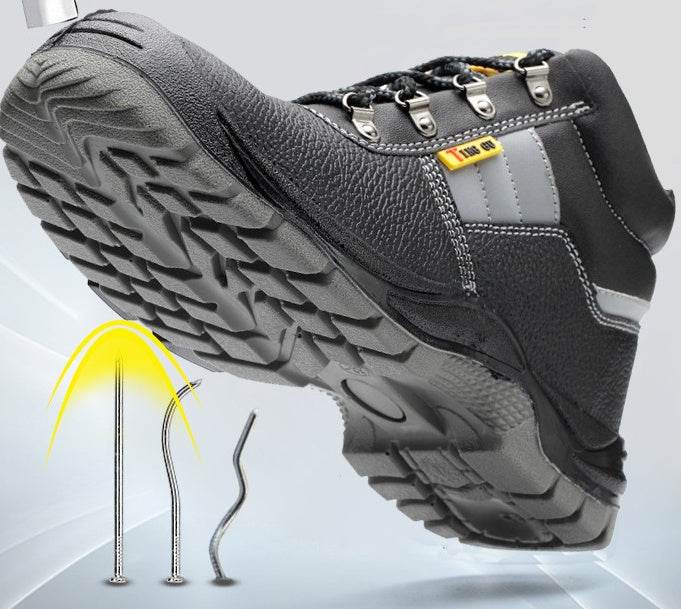 Safety Shoes Heavy Duty Sneakers Toe Cap Steel Women Shoe Tip Stainless Woman Steel Toe Shoes Protection Boots For Men - Mubimart