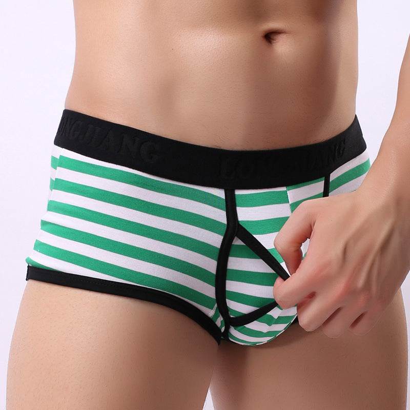 New Men's Underwear Boxer Briefs Side Opening Boxer Briefs - Mubimart
