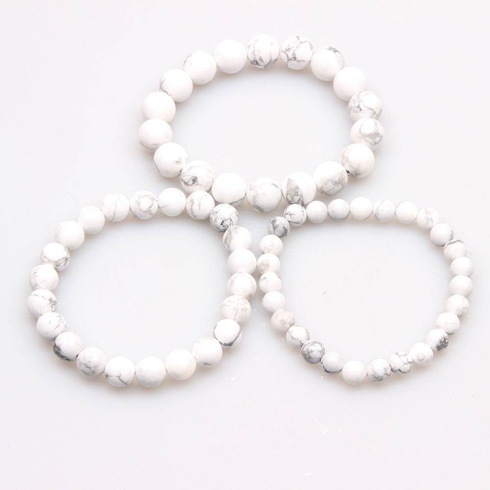 Handmade Crystal Gemstone Elastic Bracelet Energy - Mubimart