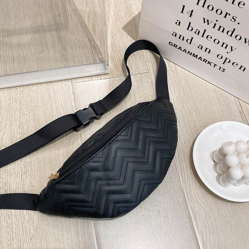Rhombus Shoulder Bag Women's Leather Small Satchel - Mubimart