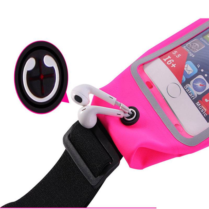 Touch Screen Clear Phone Waist Bag For Running Sports Fanny Pack - Mubimart