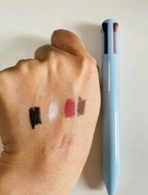 Four In One Eyebrow Pencil Lip Gloss Eyeliner Makeup Pencil - Mubimart