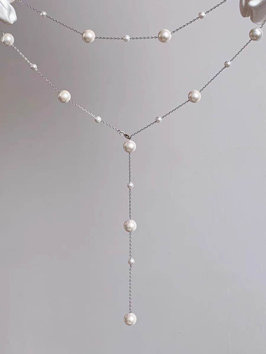 Trendy Pearl Necklace For Women Fashion Starry Pearl Choker Necklaces 2024 Fashion Jewelry Girl Gifts - Mubimart