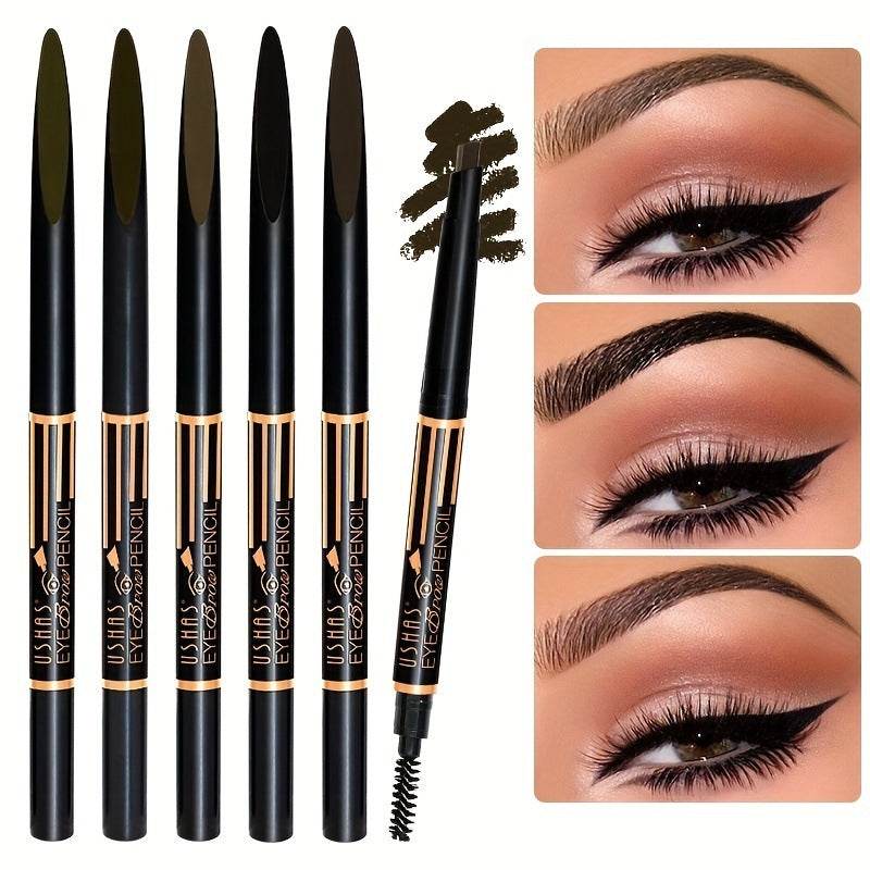 Multifunctional Not Smudge Waterproof And Sweatproof Eyebrow Pencil Eyeliner Pen - Mubimart