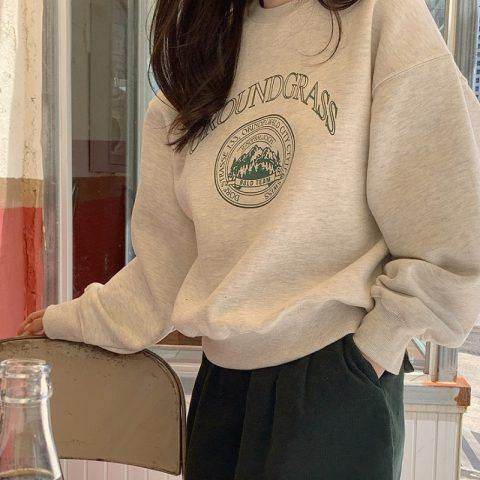 Plus Size Hooded Thin Loose Sweater - Mubimart