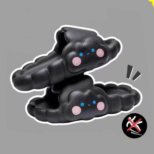 Home Bathroom Bathing Cloud Slippery Slippers - Mubimart