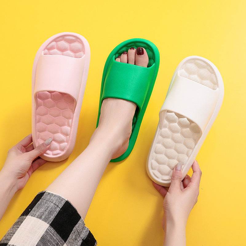 Summer Slippers Foot Massage Design Shoes Women Bathroom Slippers - Mubimart