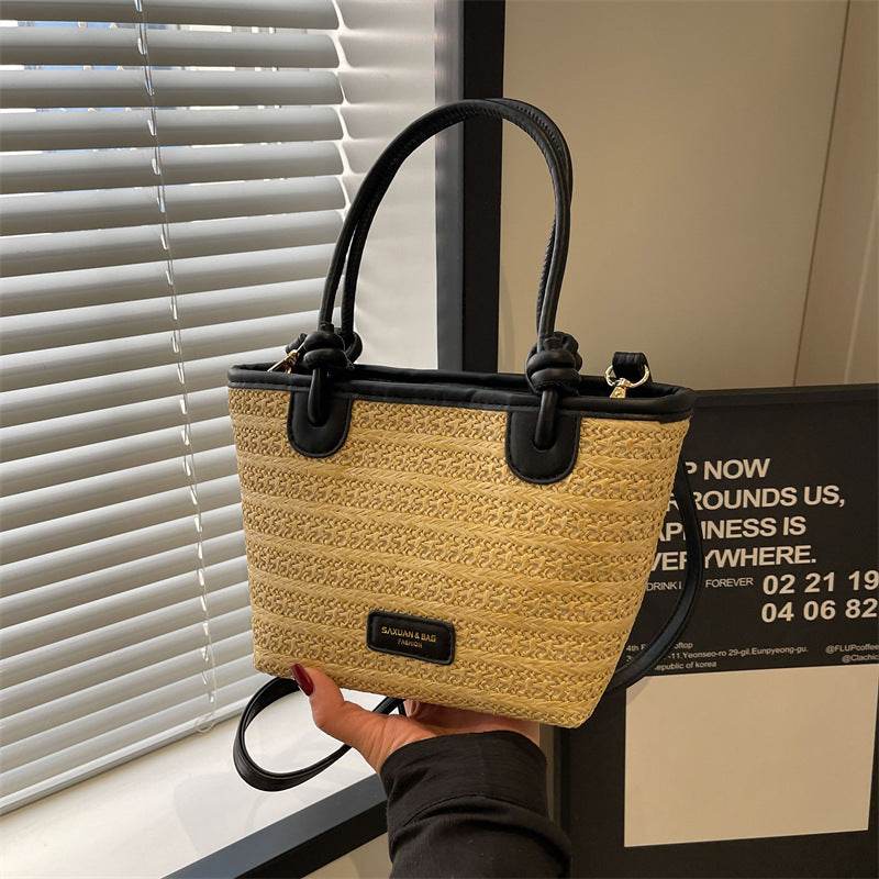 Casual Women Beach Vacation Style Woven Bag - Mubimart