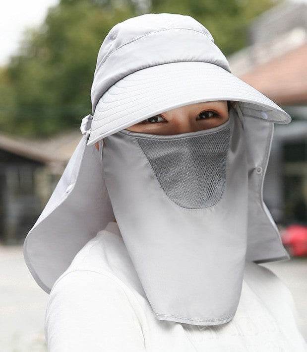 Summer Women's Hats Korean Version Of The Tide Sun Hats Big Rim Bike Sun Hats Sun Hats Face UV Protection Hats - Mubimart