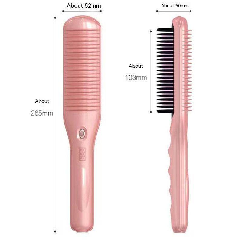 Hair Curler And Straightener Dual-use Straight Comb Electric Hair Straightener - Mubimart