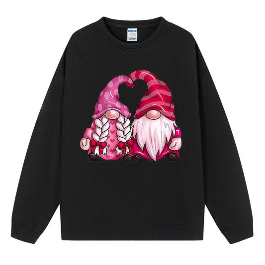 Casual Plus Size Crew Neck Pullover Sweatshirt Top - Mubimart