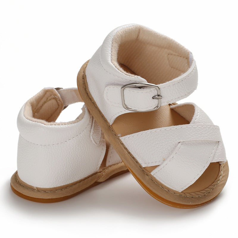 0-1 Year Old Men's And Women's Baby Shoes Non-slip Oxford Sole 0-12 Months Baby Sandals - Mubimart -  