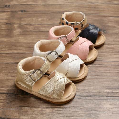 0-1 Year Old Men's And Women's Baby Shoes Non-slip Oxford Sole 0-12 Months Baby Sandals - Mubimart