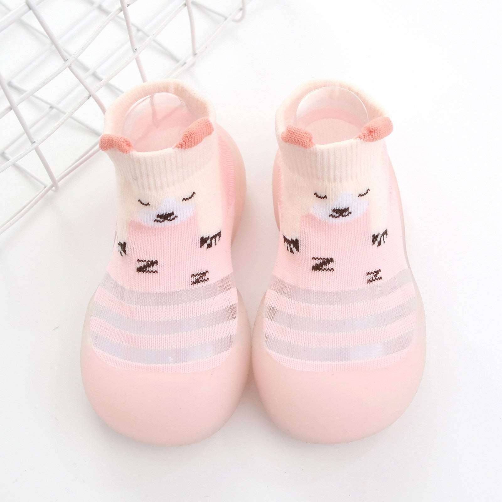 0-4 Years Old Baby Toddler Shoes Ice Silk Socks Shoes Baby Soft Sole Floor Shoes - Mubimart