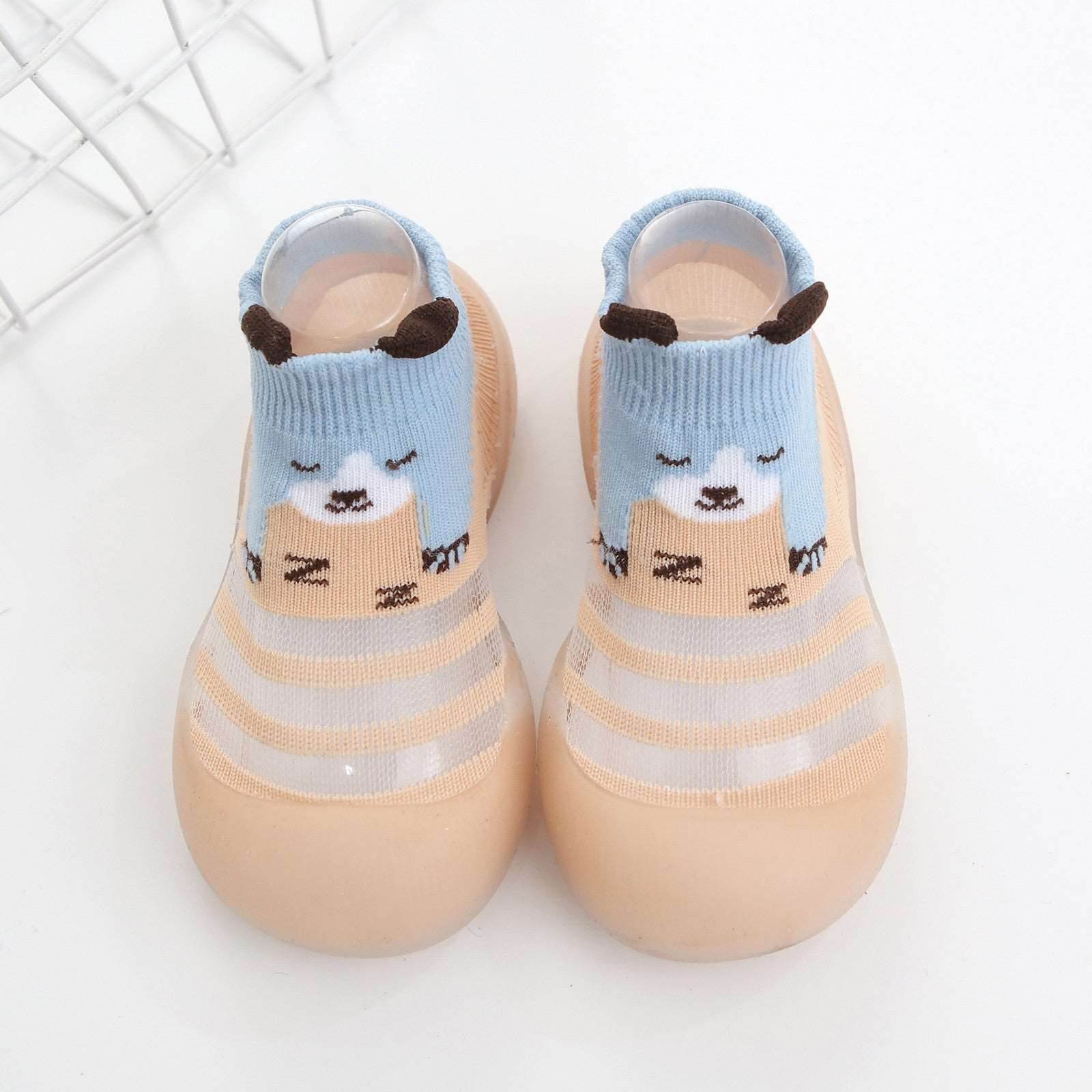 0-4 Years Old Baby Toddler Shoes Ice Silk Socks Shoes Baby Soft Sole Floor Shoes - Mubimart