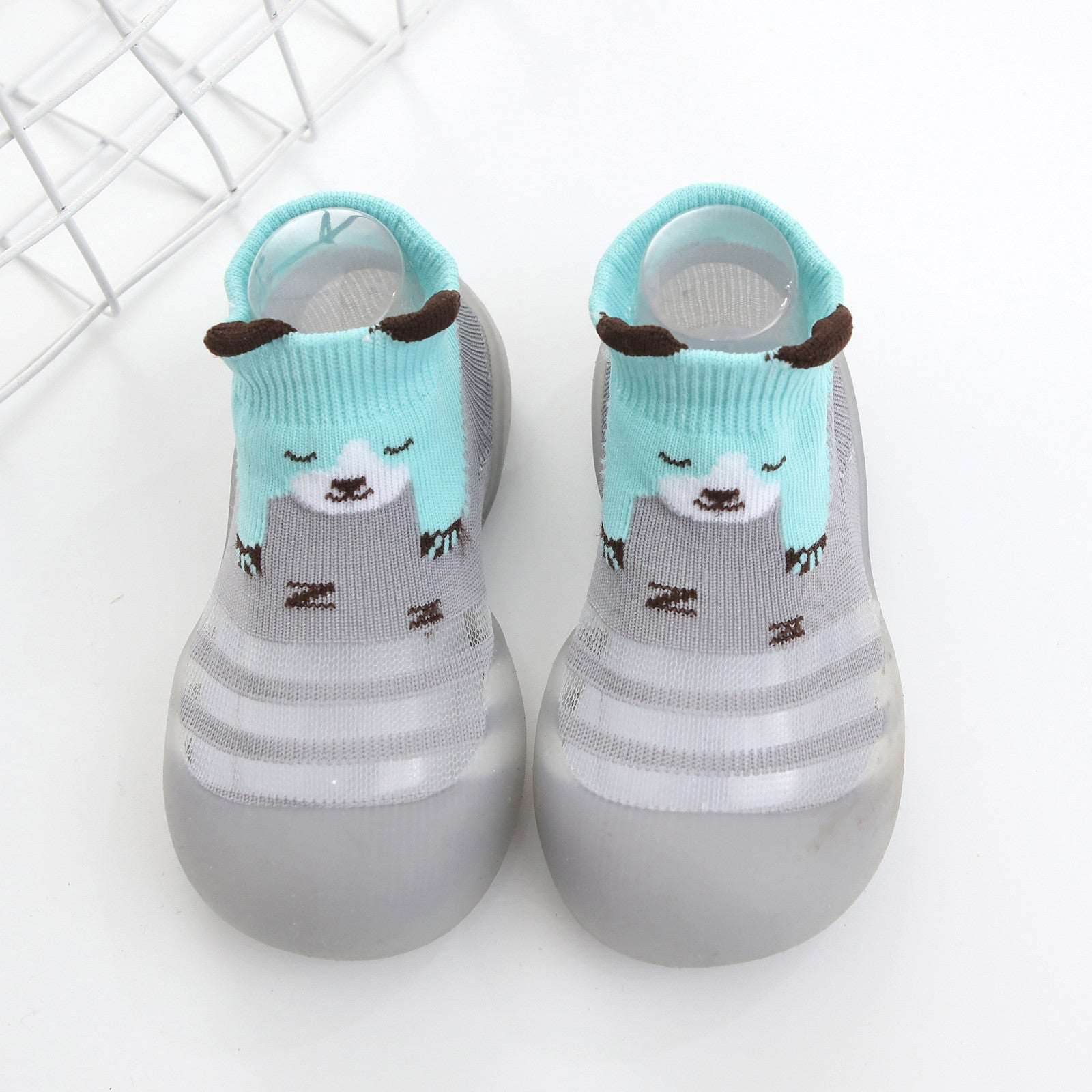 0-4 Years Old Baby Toddler Shoes Ice Silk Socks Shoes Baby Soft Sole Floor Shoes - Mubimart