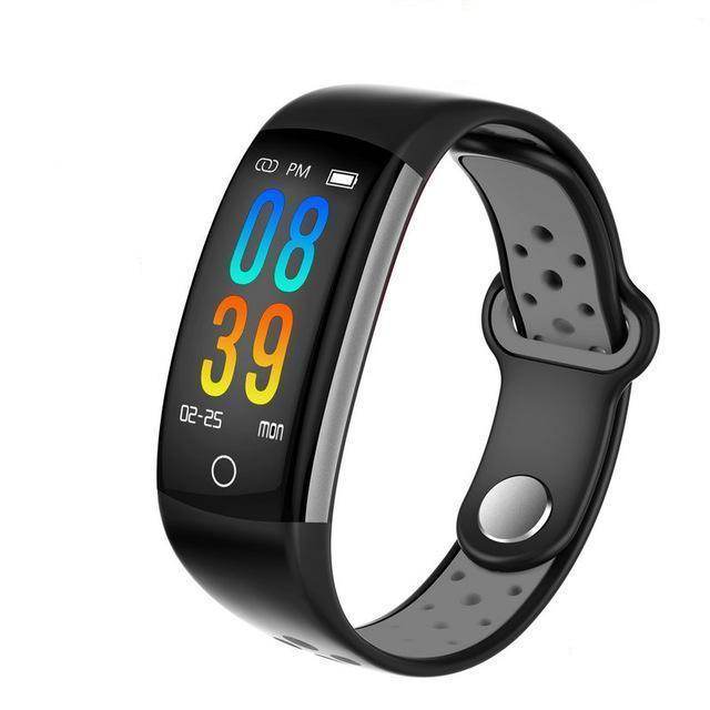 0.96 LCD Q6 Smart Band Heart Rate Monitor Fitness Bracelet IP68 Waterproof Watches Blood Pressure Oxygen Fintess Tracker - Mubimart