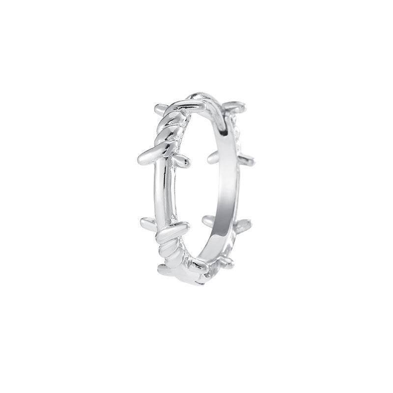 Thorn Plant Ear Clip Earrings For Men - Mubimart