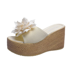 Women's Wedge Heel Flower Muffin Heel Flat Sandals