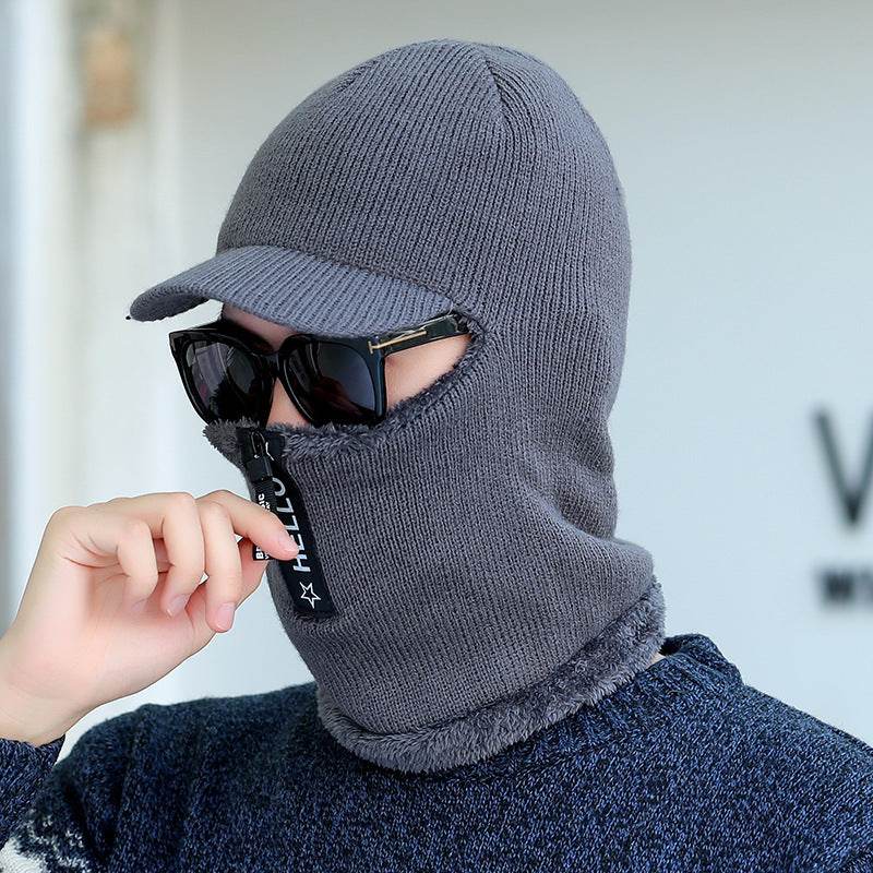 Wool Hat All-match Cycling To Keep Warm And Cold And Velvet - Mubimart