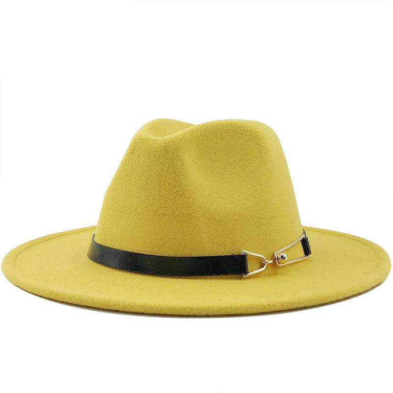 Popular Fedora British Vintage Top Fashion Ladies Woolen Hat - Mubimart
