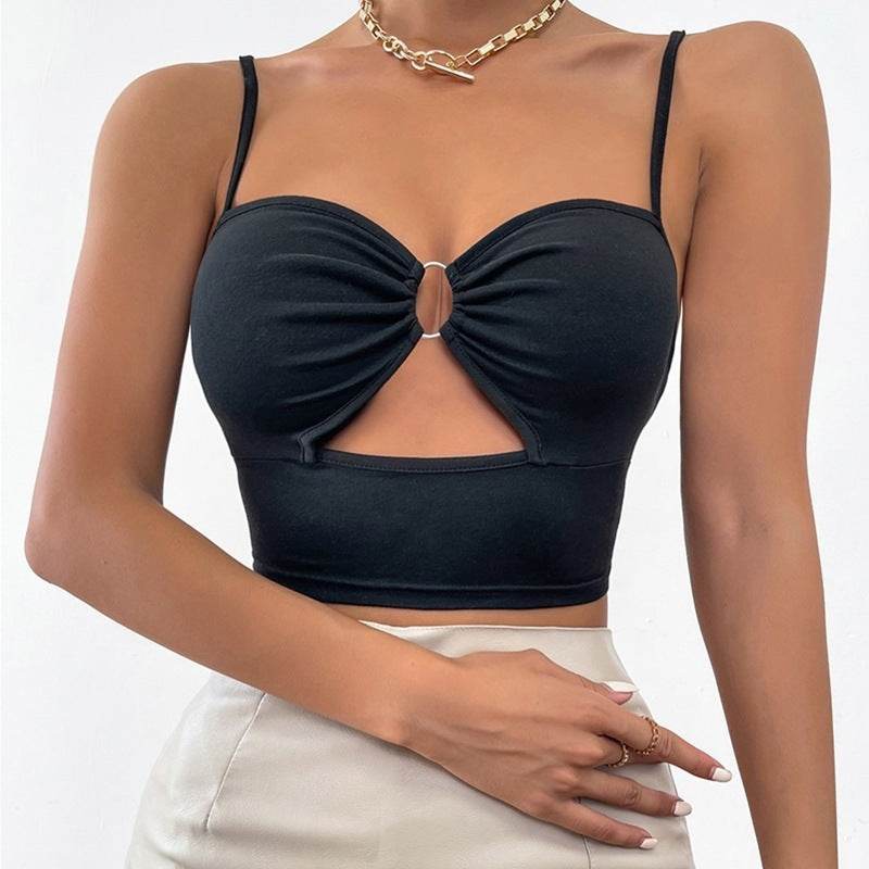 Women's Camisole Camouflage Navel Top - Mubimart