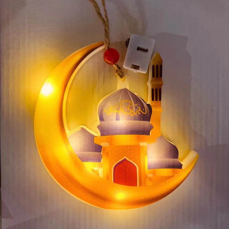 Star Moon Pendant Decorative Lamp - Mubimart