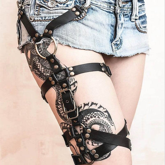 European And American Irregular Winding Trend Garter Belt - Mubimart