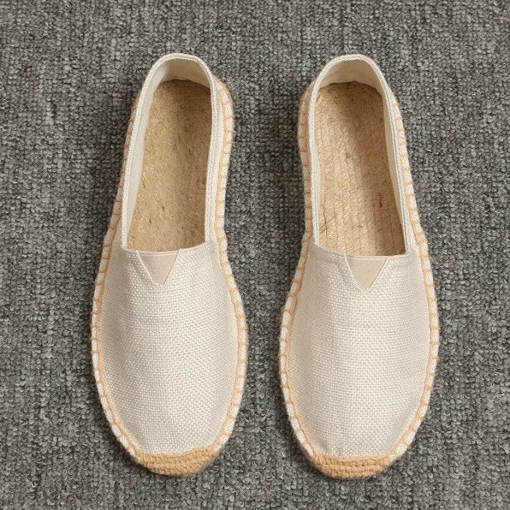 Summer Handmade Linen Sole Espadrille Men's Pedal - Mubimart