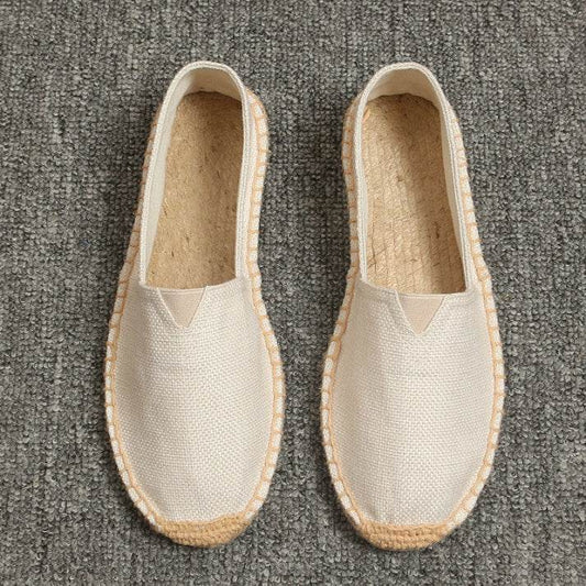 Summer Handmade Linen Sole Espadrille Men's Pedal - Mubimart