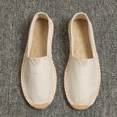 Summer Handmade Linen Sole Espadrille Men's Pedal