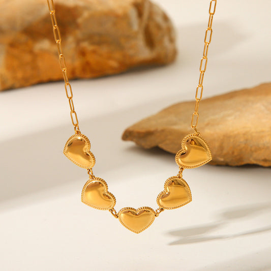 Personality Titanium Steel Heart Necklace