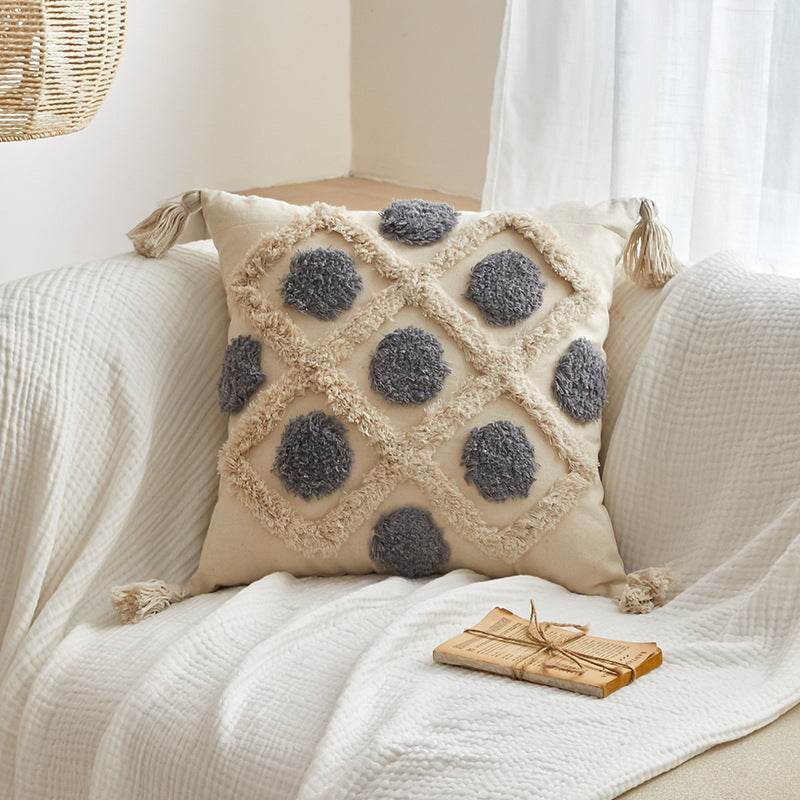 Plush Tassels And Quiet Bohemian Style Pillowcases - Mubimart