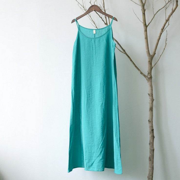 Women's Bottoming Camisole Loose Dress - Mubimart