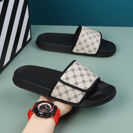 Cross-border Slippers Summer Outdoor Wear Niche High-grade Velcro Non-slip Beach Flip-flops Men - Mubimart
