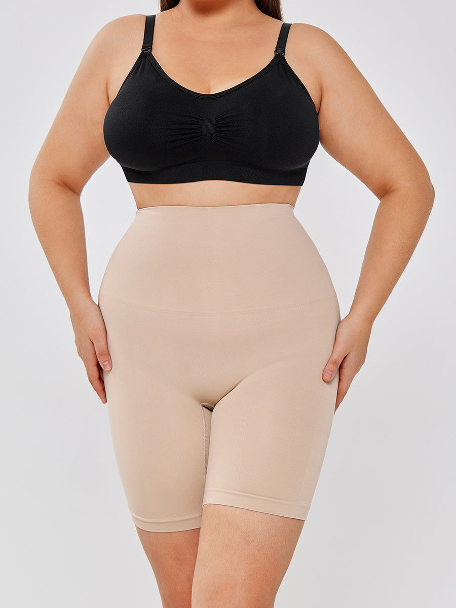 High Waisted Body Shaper Shorts - Mubimart -  