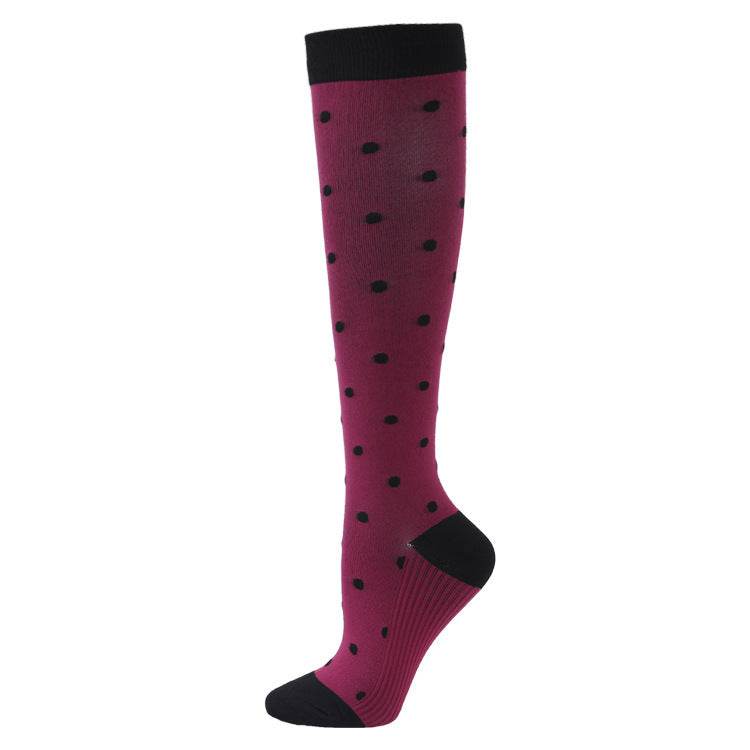 Sports Compression Socks Pattern Stretch Stockings - Mubimart