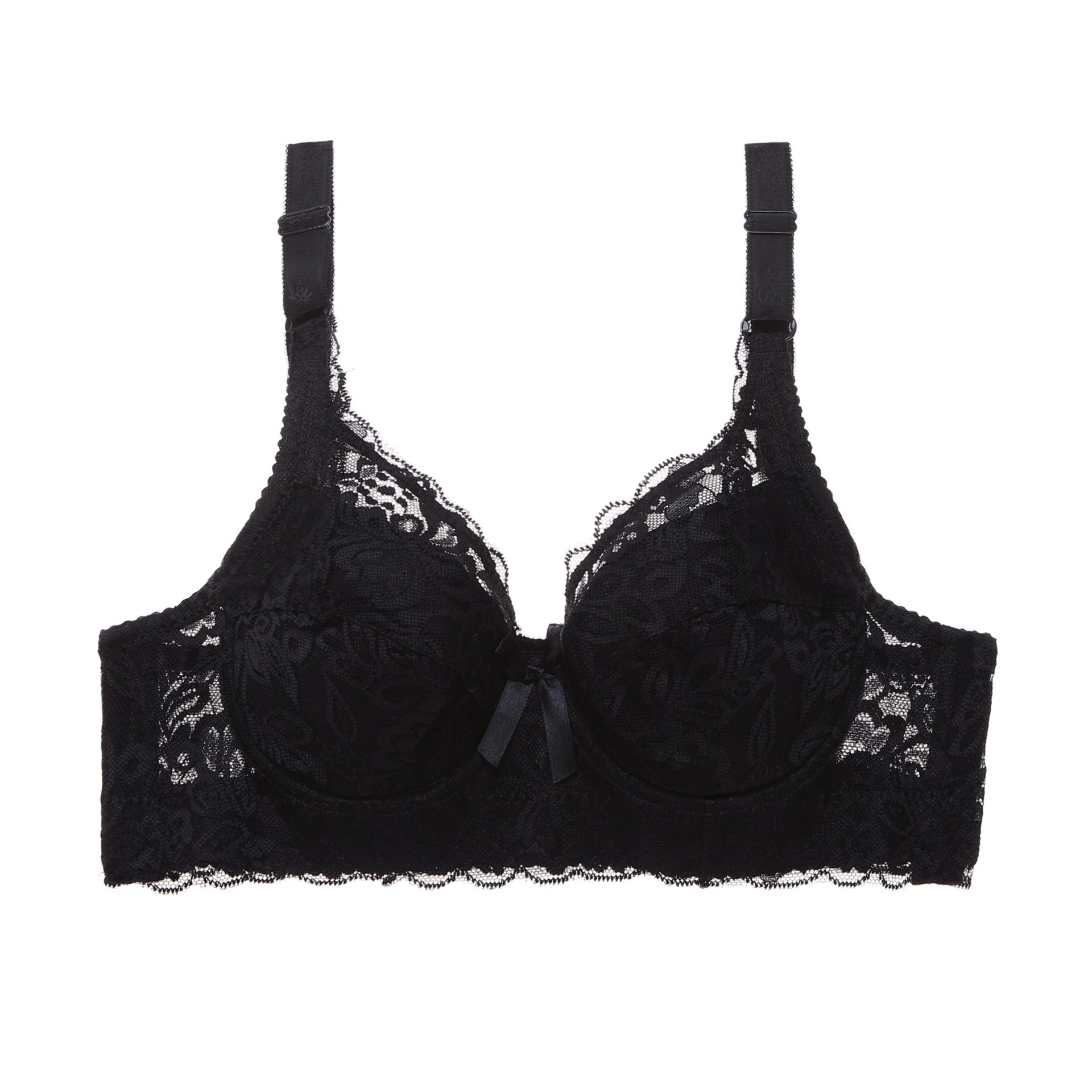 Lace Sexy Plus Size Thin Bra - Mubimart -  