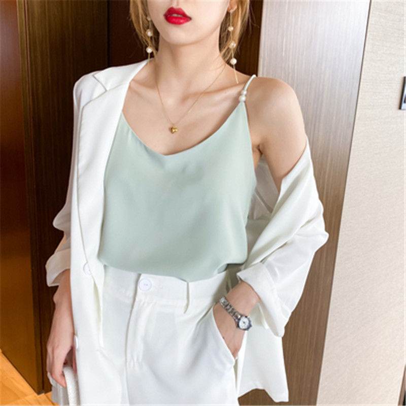 Women's Camisole Loose Bottoming Sleeveless Top - Mubimart