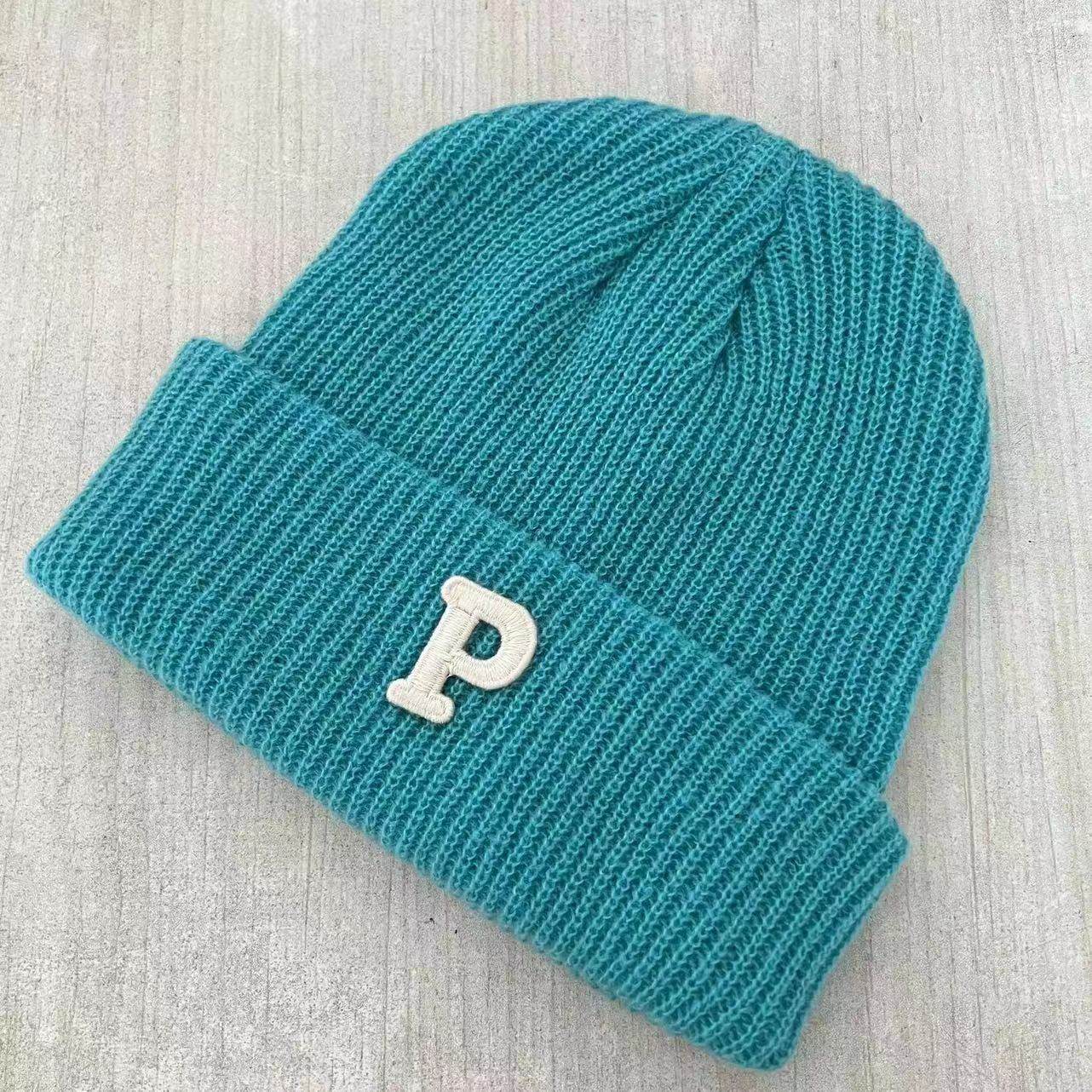 Men And Women Autumn And Winter Korean Style All-matching Couple Trendy Brand Thermal Head Cover Beanie Hat - Mubimart