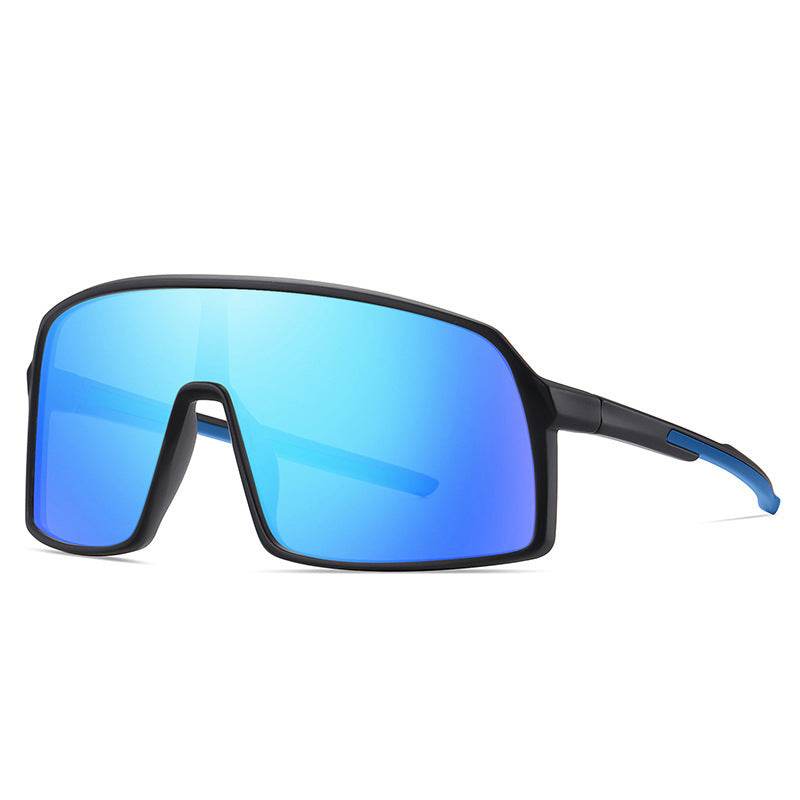 Mens Fashion Simple One Piece Large Frame Sunglasses - Mubimart