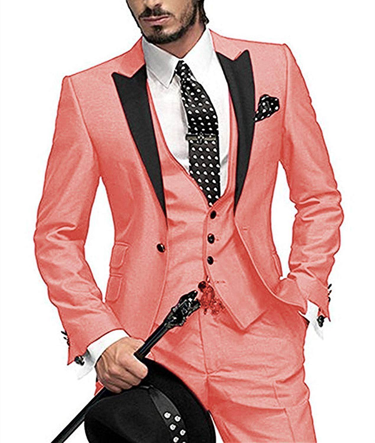Men's Three-piece Suit Bridegroom Best Man Wedding Suit Men - Mubimart