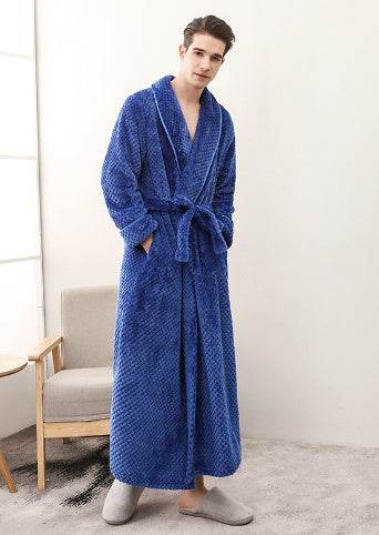 Waist Girdle Babe Cashmere Couple Nightgown Unisex Thickened Plus Size - Mubimart